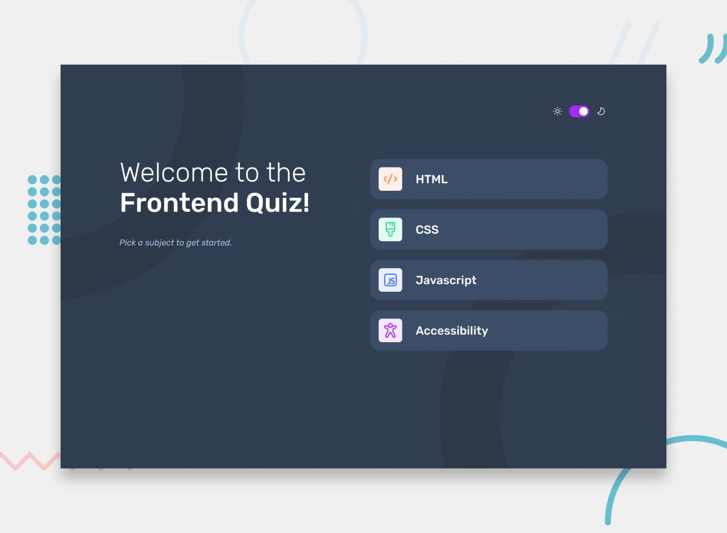 Frontend Quiz App